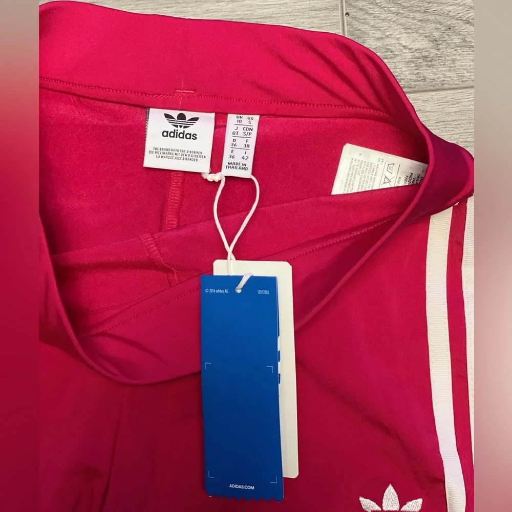 NWT Adidas Hot Pink Workout Leggings - Picture 2 of 2